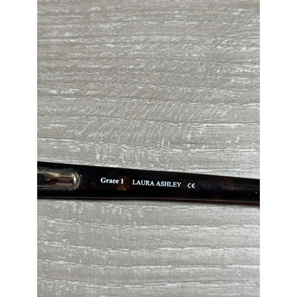 Laura Ashley Grace 1 Eyeglass Frames Only Ink Tortoise Cat Eyewear Luxury